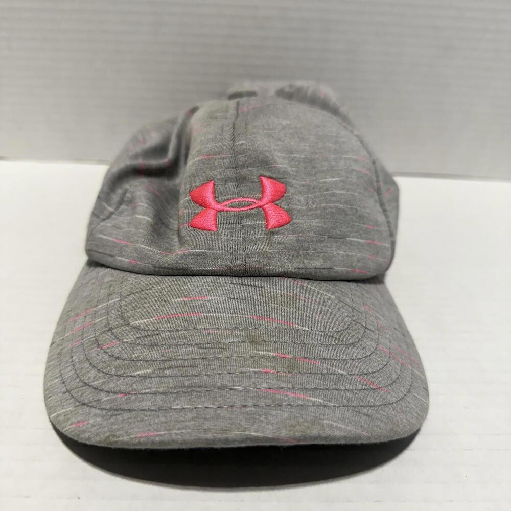 Under Armour Gray Pink Adjustable Cap Hat Women’s